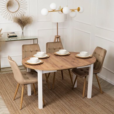 Розкладний обідній стіл Mebel Elit HARRY Дуб крафт B.HARRY/DC/B/S фото - 11