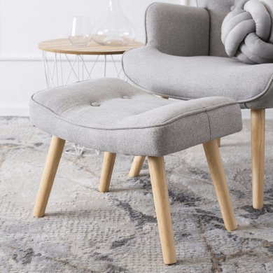 Крісло м'яке з підставкою Mebel Elit LOZANO 2 Сірий ME.LOZANO2/P/DK/T/FW фото - 14