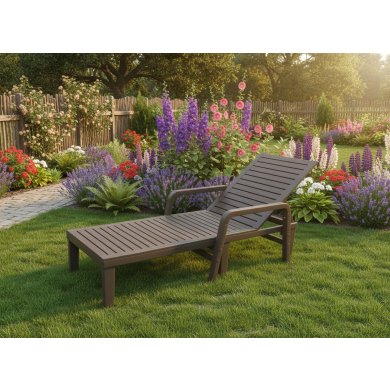 Шезлонг Garden Line ZUM6423 Темно-коричневий ZUM6423 фото - 2