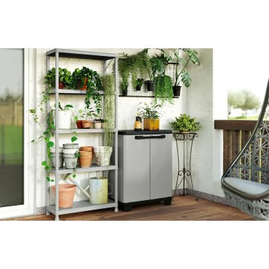 Садова шафа Keter/Kis PLANET CABINET LOW Сірий 246638 фото - 8