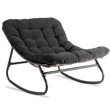 Кресло-качалка мягкое Mebel Elit AURORA Черный ME.AURORA/CZ/T/FW фото - 2