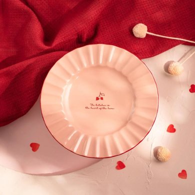 Десертна тарілка Homla CHERISH LOVE 21 см Рожевий - 6 Десертна тарілка Homla CHERISH LOVE 21 см Рожевий 234206 фото - 6