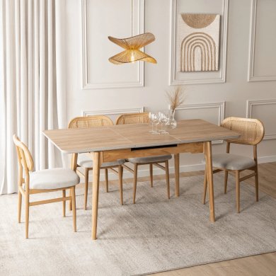 Раскладной обеденный стол Mebel Elit SAMER BIG Дуб золотой ME.SAMER/D/D/CER/S140-180 фото - 8