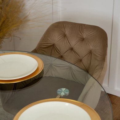 Обеденный стул Mebel Elit RAYA Бежевый - 7 Обеденный стул Mebel Elit RAYA Бежевый ME.RAYA/BZ/ZL/V/K фото - 7