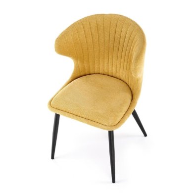 Обідній стілець Halmar K496 Гірчичний - 11 Обідній стілець Halmar K496 Гірчичний V-CH-K/496-KR-MUSZTARDOWY фото - 11