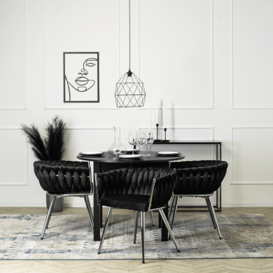 Розкладний обідній стіл Mebel Elit HARRY Чорний B.HARRY/CZ/S фото - 8