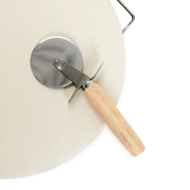 Каменная подставка для пиццы с ножом Homla RINGO 30 см | Бежевый - 4 Каменная подставка для пиццы с ножом Homla RINGO 30 см | Бежевый 215805 фото - 4