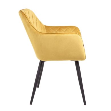 Обеденный стул Homla SHELTON Welur Горчичный - 3 Обеденный стул Homla SHELTON Welur Горчичный 218106 фото - 3