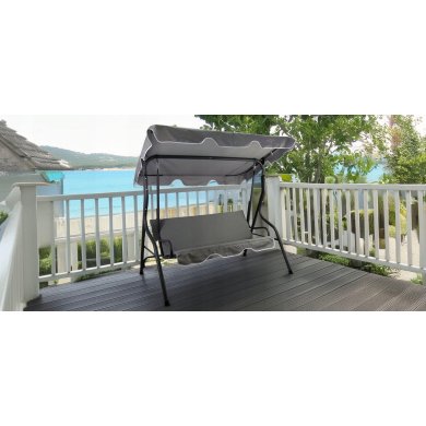 Садовые качели Garden Line 170x110x153 см Серый - 10 Садовые качели Garden Line 170x110x153 см Серый KRE5422 фото - 10