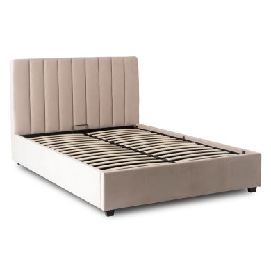 Кровать Mebel Elit MARI Welur 120x200 см Бежевый ME.MARI/120/KR/V/LOZZPOJ фото - 3