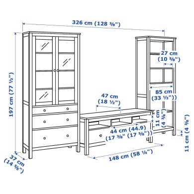 Комбинация мебели HEMNES - 12 IKEA Комбинация мебели HEMNES (ИКЕА ХЕМНЭС) 39299565 фото - 12