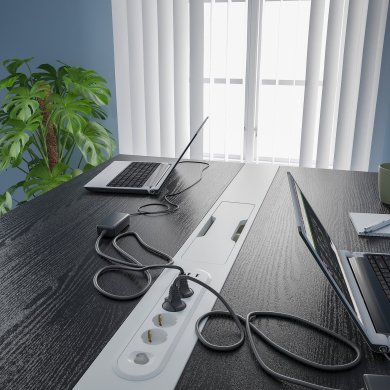 Письменный стол для работы сидя/стоя MITTZON Черный - 5 IKEA Письменный стол для работы сидя/стоя MITTZON Черный (ИКЕА МИЦОН) 99533457 фото - 5