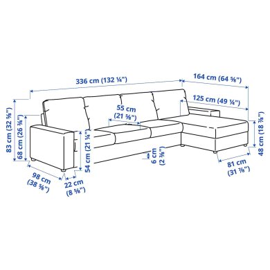 IKEA VIMLE (ИКЕА ВИМЛЕ) 29401766 фото - 2