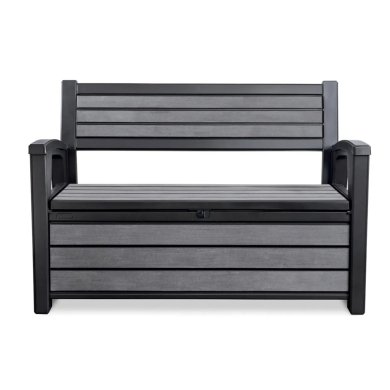Садовая скамья с ящиком Keter HUDSON STORAGE Антрацит 235688-1