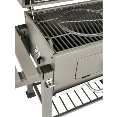 Угольный гриль с чугунной решеткой Kontrast BBQ1010 Серебристый - 10 Угольный гриль с чугунной решеткой Kontrast BBQ1010 Серебристый 5.22.14218 фото - 10