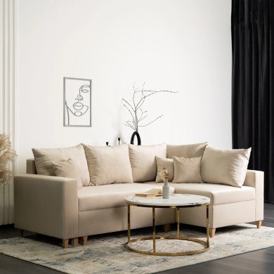 Розкладний диван Mebel Elit MARKUS Бежевий - 6 Розкладний диван Mebel Elit MARKUS Бежевий MGK.FIESTA/VELLUTO2/NAR фото - 6