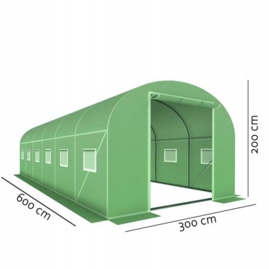 Парник теплиця Kontrast 18 м² 6x3х2 м Зелений - 12 Парник теплиця Kontrast 18 м² 6x3х2 м Зелений 5.07.27292 фото - 12
