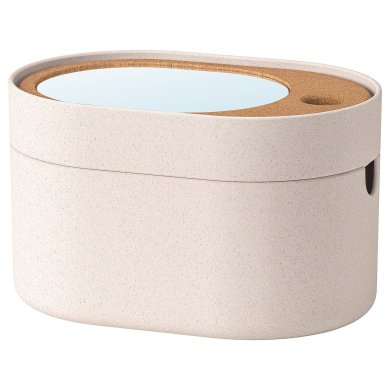 IKEA Коробка с зеркальной крышкой SAXBORGA (ИКЕА SAXBORGA) 80391882