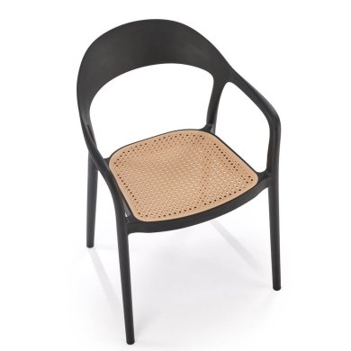 Садовый стул Halmar K530 Черный - 6 Садовый стул Halmar K530 Черный V-CH-K/530-KR-CZARNY фото - 6