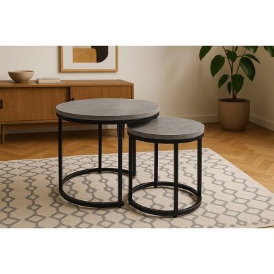 Комплект журнальных столов Kontrast SK102 2 шт Бетон - 14 Комплект журнальных столов Kontrast SK102 2 шт Бетон 6.06.28188 фото - 14
