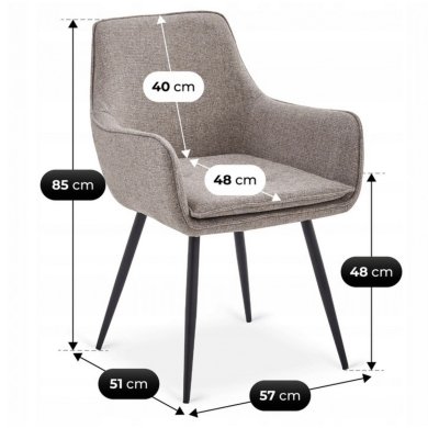 Обідній стілець Mebel Elit EDRICK Коричневий ME.EDRICK/BR/CZ/T/K фото - 10