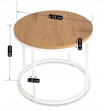 Журнальний стіл Mebel Elit ANN Дуб - 8 Журнальний стіл Mebel Elit ANN Дуб ME.ANN/D/B/L фото - 8