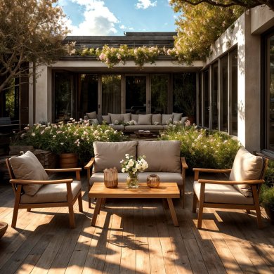 Комплект садовой мебели Garden Line LUBLANA Серый ALM9545 фото - 12