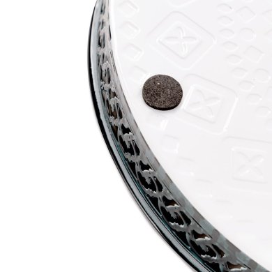 Декоративный поднос круглый Homla DEWI 25x25x3 см | Синий 164591 фото - 4