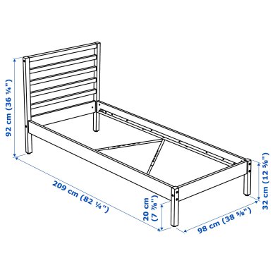 IKEA Кровать TARVA (ИКЕА ТАРВА) 30261270 фото - 3