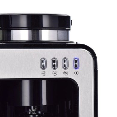 Кавомашина з фільтром та кавомолкою Duka Boje | Сріблястий/Чорний 1217581 фото - 3