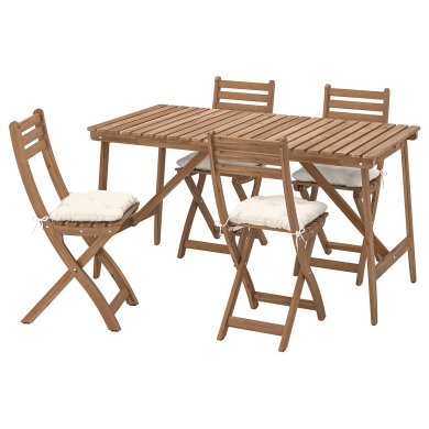 IKEA Комплект садовой мебели ASKHOLMEN Дерево (ИКЕА АСХОЛЬМЕН) 29575318 фото - 5