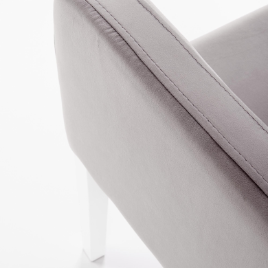 Крісло м'яке Halmar Filo Сірий V-PL-N-FILO-BIAŁY-RIVIERA91 фото - 5