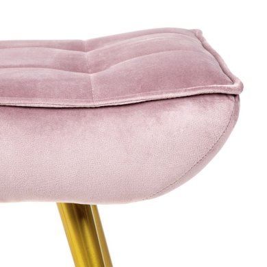 Кресло мягкое с подставкой Homla VINNIS Welur Розовый - 8 Кресло мягкое с подставкой Homla VINNIS Welur Розовый 216132 фото - 8