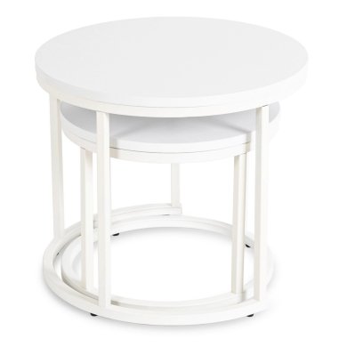 Комплект журнальних столів Mebel Elit JACK 2 шт Білий - 6 Комплект журнальних столів Mebel Elit JACK 2 шт Білий ME.JACK/B/B/L фото - 6