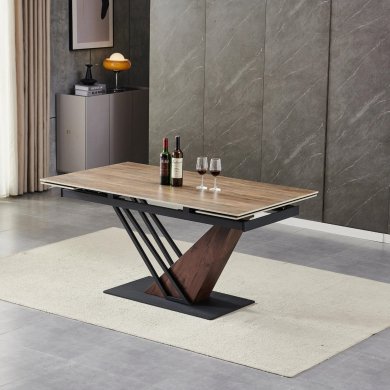 Розкладний обідній стіл Mebel Elit REX Дуб - 4 Розкладний обідній стіл Mebel Elit REX Дуб ME.REX/CBRD/O/CER/S160-220 фото - 4