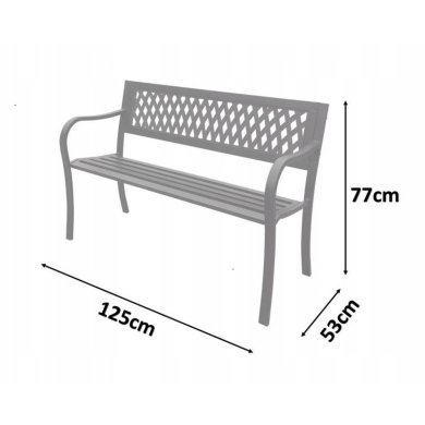 Садова лава Garden Line MEB2910 Чорний MEB2910 фото - 6