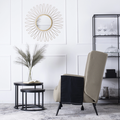 Кресло мягкое Mebel Elit LARSEN Светло-коричневый ME.LARSEN/BR/T/FW фото - 13