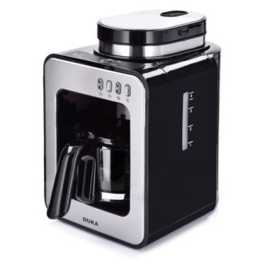 Кавомашина з фільтром та кавомолкою Duka Boje | Сріблястий/Чорний 1217581 фото - 4
