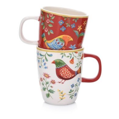 Кружка Duka PARADISE 400 мл | Білий/Червоний/Принт 1216581 фото - 5