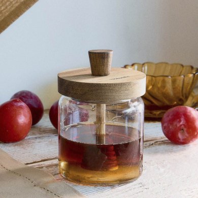 Банку для меду Homla CARLOS 470 мл Прозорий - 6 Банку для меду Homla CARLOS 470 мл Прозорий 227065 фото - 6