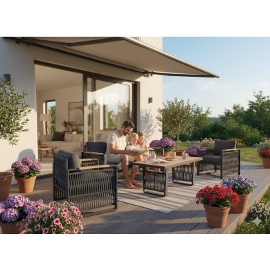 Комплект садовой мебели Garden Line SKOPJE Серый ALM8109 фото - 5