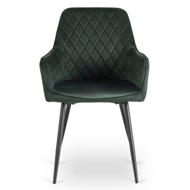 Обідній стілець Mebel Elit BRESSO Welur Зелений ME.BRESSO/Z/CZ/V/K фото - 2