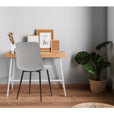 Обідній стілець Chomik Welur Сірий FAT2937 фото - 2