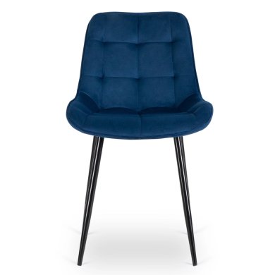 Обеденный стул Mebel Elit CHRIS Welur Синий ME.CHRIS/GR/CZ/V/K фото - 2
