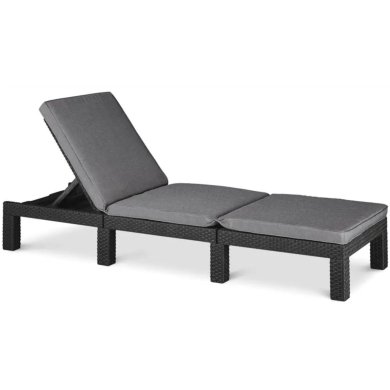 Комплект складаних шезлонгів Keter DAYTONA DELUXE 2 шт Графіт - 2 Комплект складаних шезлонгів Keter DAYTONA DELUXE 2 шт Графіт 003619 фото - 2