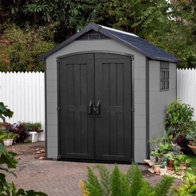 Садовый домик Keter PREMIER 228х224х252 см Серый - 4 Садовый домик Keter PREMIER 228х224х252 см Серый 249352 фото - 4