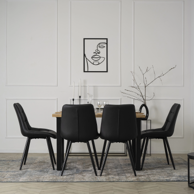 Обідній стілець Mebel Elit MONZA Чорний ME.MONZA/CZ/E/K фото - 6