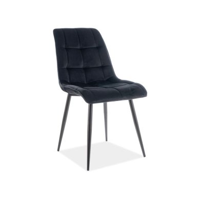 Обеденный стул Signal Chic Matt Velvet Черный CHICMVCC