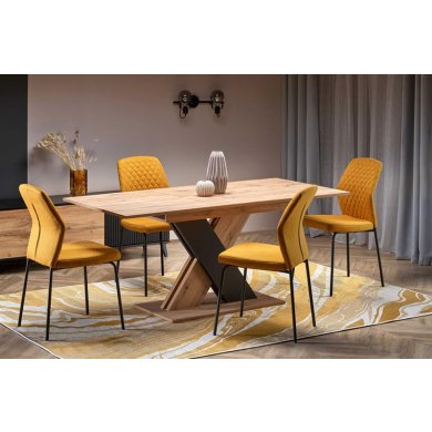 Раскладной обеденный стол Halmar XARELTO Дуб вотан - 12 Раскладной обеденный стол Halmar XARELTO Дуб вотан V-PL-XARELTO-ST-WOTAN/CZARNY фото - 12