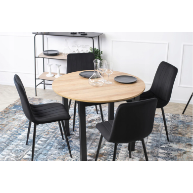 Обеденный комплект мебели Mebel Elit HARRY IBIS | Дуб артизан / Черный harry/ibis/artcza фото - 7